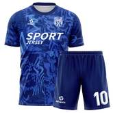 サッカー ユニフォーム 青